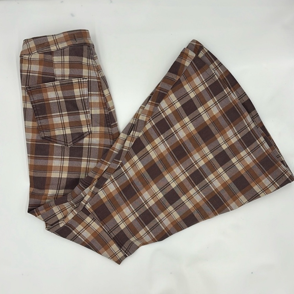 Free People We the Free Just Float on Printed Flare Jeans in Dark Choc Combo